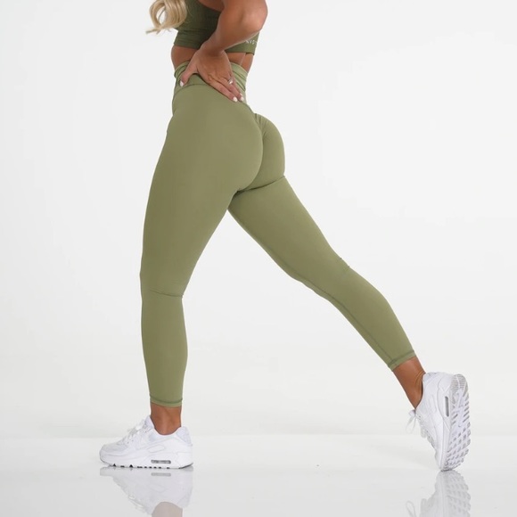 NVGTN Pants - NVGTN 2.0 green olive leggings